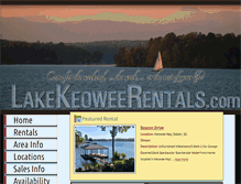 Tablet Screenshot of lakekeoweerentals.com